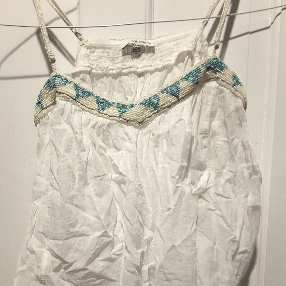 American Eagle tank with beading Medium